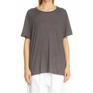 STANDARD CLOTH Gray Short Sleeve Oversized T-Shirt Round Neck Women's Size XL